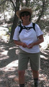 Sherry hiking to Mount Palomar Observatory