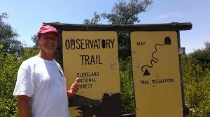 Bob finishes hike to Mount Palomar Observatory