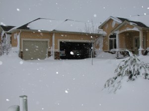 House during Blizzard 2003