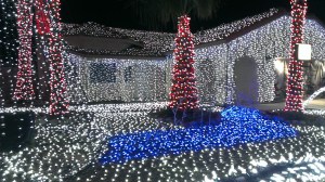 Christmas lights in Cathedral City, CA
