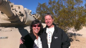 Sherry and Bob at General Patton Museum, CA