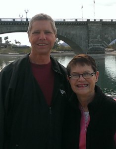 Bob and Peg at London Bridge