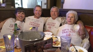 Sherry Bob Gene Bev celebrating Bob's 60th birthday