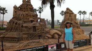Sandcastles are popular on South Padres Island