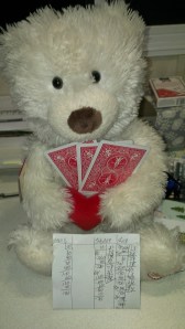 Louie playing cards - Comes in Second place