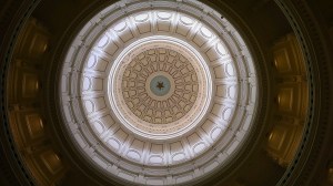 Looking up in dome at Texas State Capital