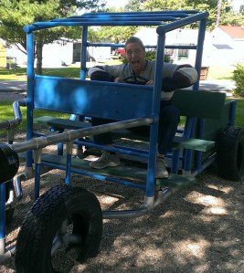 Bob plays in the sandbox