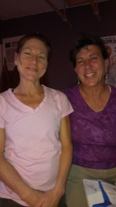 Dana and Sherry after massage