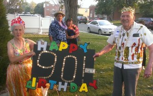Bev and Gene at Gene's 90th Birthday Party