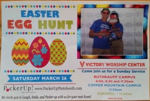 Bob and Sherry at Easter Egg hunt